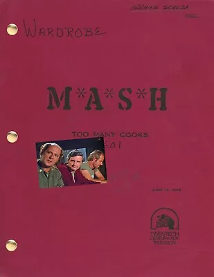 MASH TV Series Script Wardrobe Department Alan Alda Mike Farrell Loretta Swit • $27.95