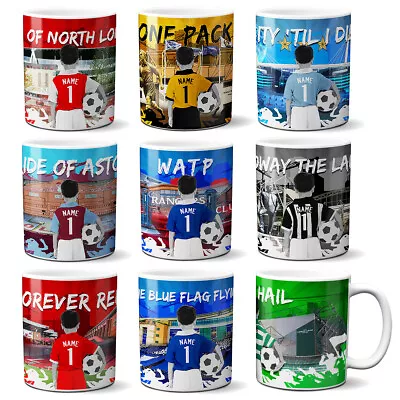 Personalised Boys Football Mug Childrens Cup Dad Birthday Valentines Day Gift CF • £12.95