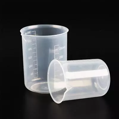 25-500ml Small Measuring Cup Transparent Jug Tool Kitchen Beaker Plastic Fast • £4.52