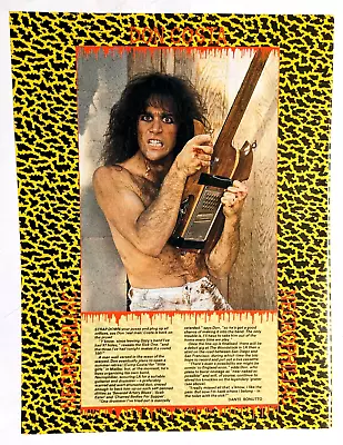 W.a.s.p. / Ozzy Osbourne / Don Costa / Magazine Full Page Pinup Poster Clipping • $12.99