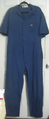 Dickies Coveralls Men's Size Sz 46 Chest Tall Navy Blue Short Sleeve Nice! • $25