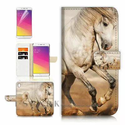 Horse TPU Phone Wallet Case Cover For New Optus X Start 2  - 31042 • $13.99