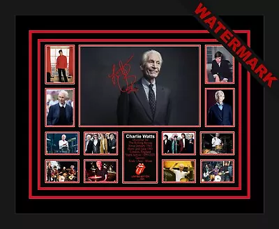 Charlie Watts The Rolling Stones Ltd Ed Of 250 Signed & Framed Memorabilia • $118.99