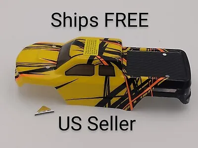 HBX Haiboxing Ravage M16130 RC Yellow Brushless Truck Body Ships FREE US Seller • $18.99