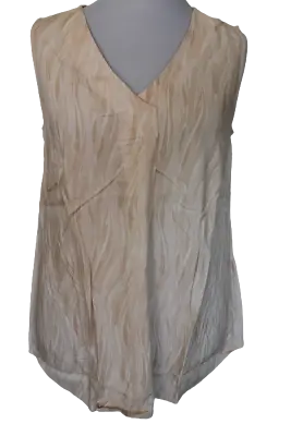 Sheego Ladies Longtop Beige Top Woven Top Shirt Tunic Vest Plus Size A-Line • $15.87