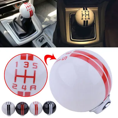 Fits Ford Mustang GT500 5 Speed Manual Gear Shift Knob Shifter White Ball Handle • $20.99
