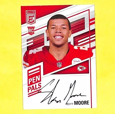 2022 Donruss Elite Skyy Moore Pen Pals Auto Autograph Rookie Card Chiefs  • $29.99