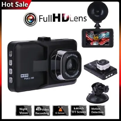 $22.69 • Buy 3  1080P LCD Car Dash Camera Cam FHD Video DVR Recorder 11 Languages G Sensor AU