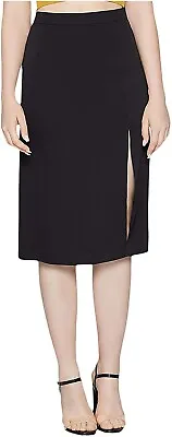 BCBGeneration 269873 Women's Front Slit Maxi Skirt Black Size 6 • $29.40