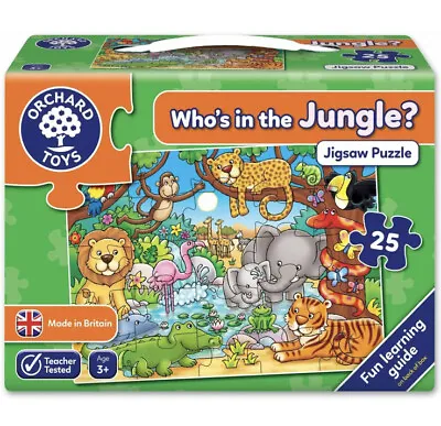 £9 • Buy Orchard Toys Who's In The Jungle Jigsaw Puzzle (25-Piece) *F&F DEL*