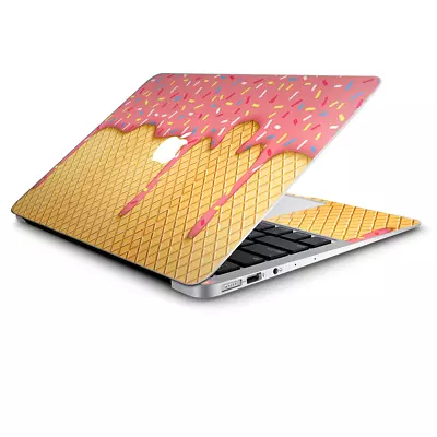 Skin Wrap For Macbook Air 11 Inch  Ice Cream Cone Pink Sprinkles • $14.98