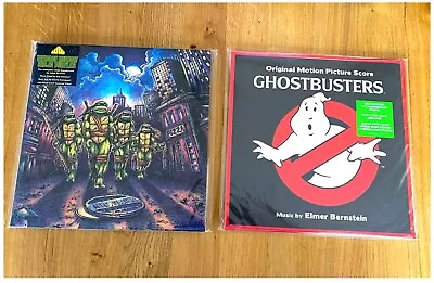 £33 • Buy TMNT 1990 Movie & Ghostbusters VERY RARE EXCLUSIVE NEW Vinyl LP Soundtrack LOT