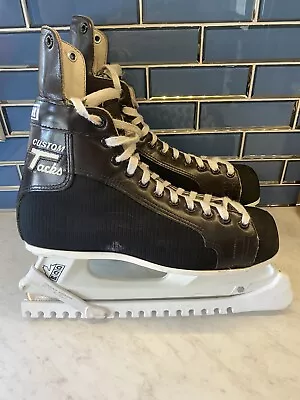 Excellent Cond! Vintage 9.5 CCM Custom Tacks Ice Hockey Skates 70s 80s Leather • $199.99