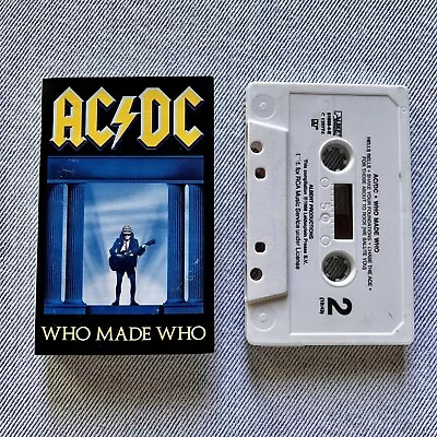 AC/DC - Who Made Who Cassette 1986 US Release Club Edition Free Postage • $29.95