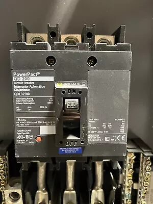 Square D 200 Amp Main Breaker 208/120V 3 Phase 4W Nema 1 Load Center QDL32200 • $500