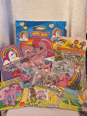 Vintage 1998 McDonalds Happy Meal My Little Pony Complete Set Bags Figures Toys • £30