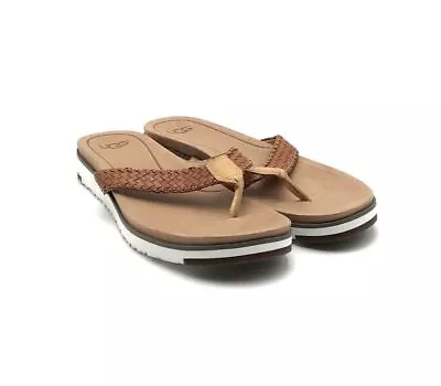 UGG Women's Lorrie 1016176 Brown Slip On Flip Flop Sandals - Size 10 • $14.99