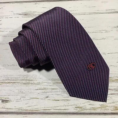 KHC Navy Blue Red Striped Tie Slim 3W 54L • $8.46