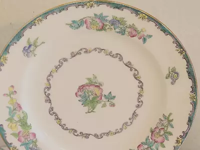 8 Minton Bone China Salad Plates 7.75  #B937 Blue Floral Garland • $175