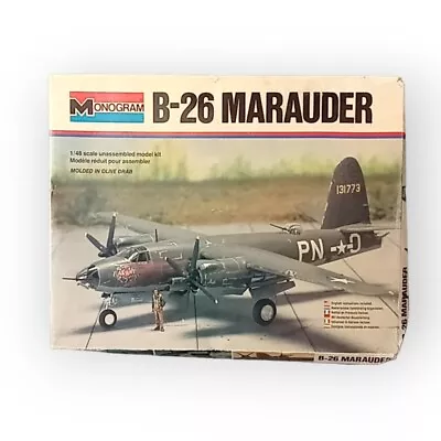 B-26 Marauder Rare Monogram 1/48 WW2 Bomber 1978 Vintage Model Kit 5501 Complete • $124.85