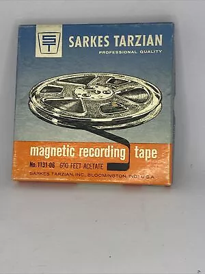 Vintage Sarkes Tarzian Magnetic Recording Tape 600 Feet Acetate Sealed NOS • $14.99