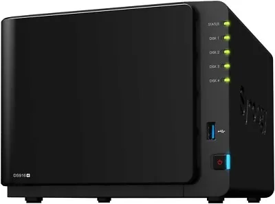 Synology DS916+ 4 Bay 8GB Network Attached Storage Plex Ready (Diskless) READ • £259