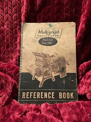 Vintage Multigraph Duplicator Multilith Model 2066 Reference Book Instructions • $24.99