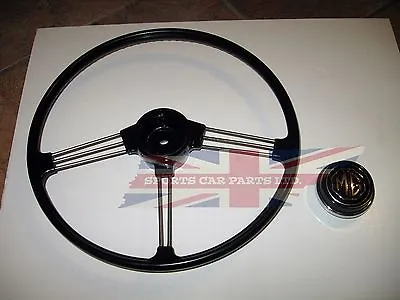 New OE Type Reproduction Steering Wheel With Horn Push Assembly MGB 1963-1967 • $419.95