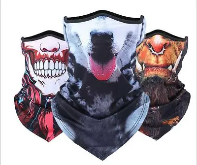 Summer Half Face Mask Cycling Motorcycle Neck Gaiter Helmet Windproof Scarf • $4.99