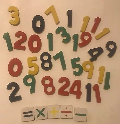 Melissa & Doug Magnet Wooden Numbers And Math Signs 3+ Educational Learning • $3