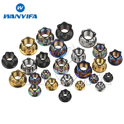 Titanium Nut M5 M6 M8 M10 M12 M14 M16 Fancy Flange Head Nut For Bike Motorcycle • $3.31