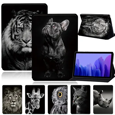 Animal PU Leather Tablet Stand Cover Case For Samsung Galaxy Tab A/A6/A7A8/Tab S • £6.96