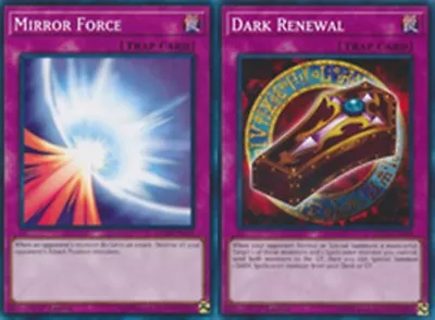 Mirror Force 1st Common + DARK RENEWAL 1ST COMMON LEDD SET YUGIOH • $1.99