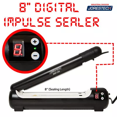 8  Impulse Bag Sealer Digital Poly Bag 5mm Sealing Machine Heat Seal Closer • $34.99