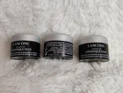 Lancome Advanced Genifique Yeux Activating & Light Eye Cream 5ml X 3 (15ml) New • £16