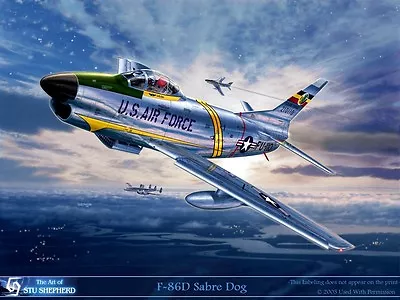 ART PRINT: F-86D Sabre Dog - Print By Shepherd • $40