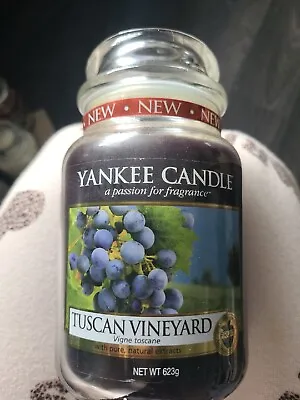Yankee Candle Tuscan Vineyard Large New VHTF Retired Classic SUPER RARE • £45