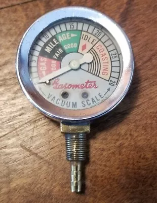 Vintage Speedometer Service Co. Inc.  Gasometer Gas Mileage Gauge Vacuum Scale • $49.99