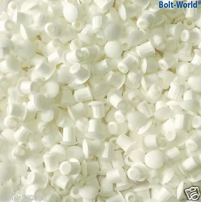 £3.49 • Buy M5 / 5mm DRILL HOLE COVER CAPS BLANKING HOLEFIX FURNITURE KITCHEN CUPBOARD WHITE
