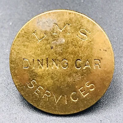 Vintage LMS London Midland & Scotland Railway Dining Car Services Button 1  Dia • $48.99