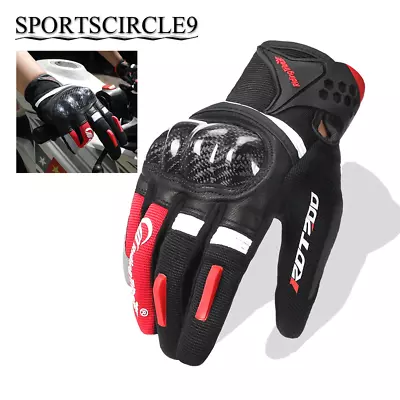 Motorcycle Gloves Summer Finger Touchscreen Motorbike Gloves Racing Breathable • $19.99