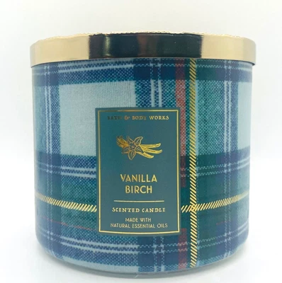 $25.95 • Buy Bath & Body Works VANILLA BIRCH Large Scented 3 Wick Candle 14.5 Oz
