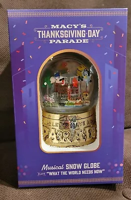 Macy's 2023 Thanksgiving Day Parade Musical Snow Globe New Nib Water Christmas • $325