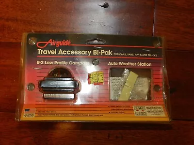 Vintage AIRGUIDE AUTO COMPASS Model Number 2016 MADE IN USA R-2 Low Profile • $30.06