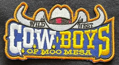 COWBOYS Of MOO MESA Embroidered Logo Figure Patch Action Emblem Title Cartoon • $11