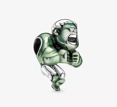 Charm Pandora Marvel Avengers Hulk 792193C01 Silver Pendant Green • $5.66