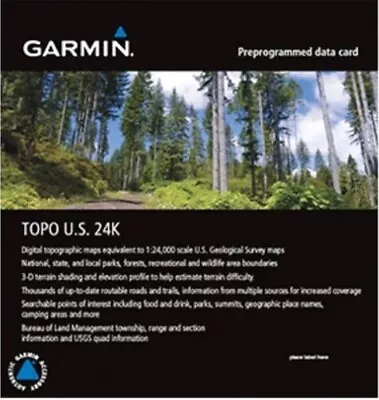 Garmin TOPO US 24K Southeast MicroSD/SD Card • £89.99