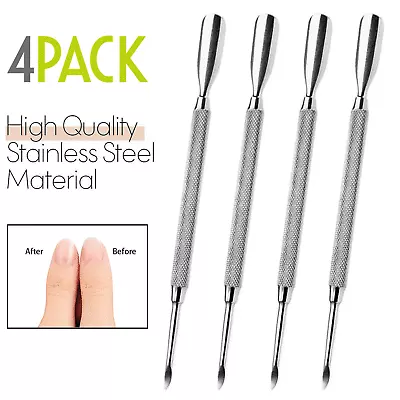 Krisp Cuticle Pusher Cleaner Remover Manicure Pedicure Spa Nail Art Tools Set 4X • $7.64