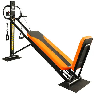 375lb Capacity 5-Level Workout Station With Resistance Bands Home Gym Equipment • $217.97