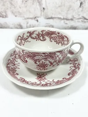 Villeroy And Boch Valeria Red Cup And Saucer Set Red Backstamp • $24.99